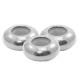 DQ Metal bead disc 7x3mm with rubber inside Antique silver